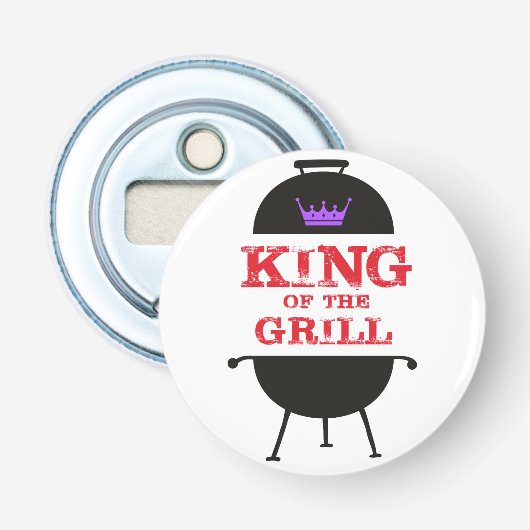 キングオブザグリルブラックパープルクラウンレッド 栓抜き (正面)