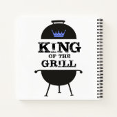 キングオブザグリルブラックブルークラウン ノートブック (裏面)