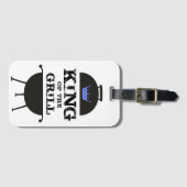 キングオブザグリルブラックブルークラウン ラゲッジタグ (正面横)