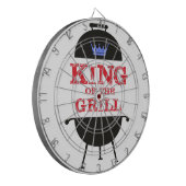 キングオブザグリルブルークラウンレッド ダーツボード (正面左)