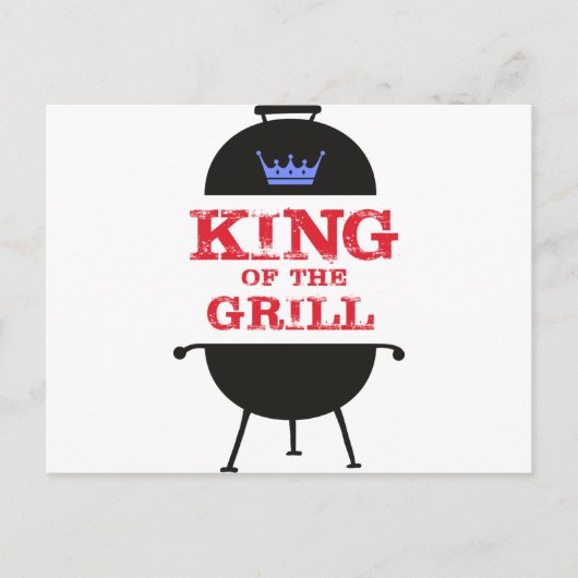 キングオブザグリルブルークラウンレッド ポストカード (正面)