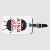 キングオブザグリルブルークラウンレッド ラゲッジタグ (正面横)