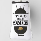 キングオブザグリル、ブラック金ゴールドクラウン ゴルフヘッドカバー (回転90)