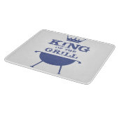 キングオブザグリル、ブルー カッティングボード (角)