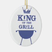 キングオブザグリル、ブルー セラミックオーナメント (右)