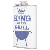 キングオブザグリル、ブルー フラスク (左)