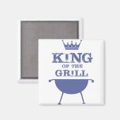 キングオブザグリル、ブルー マグネット (正面/裏面)