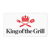 キングオブザグリル ラベル (正面)