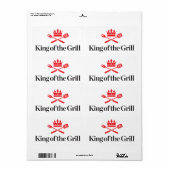 キングオブザグリル ラベル (フルシート)
