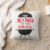 キングオブザグリル、白黒クラウンレッド クッション (ブランケット)