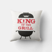 キングオブザグリル、白黒クラウンレッド クッション (裏面)