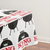 キングオブザグリル、白黒クラウンレッド テーブルクロス (インサイチュ)