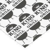 キングオブザグリル、白黒クラウン ショートテーブルランナー (コーナー)