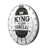 キングオブザグリル、白黒クラウン ダーツボード (正面右)