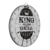 キングオブザグリル、白黒クラウン ダーツボード (正面左)