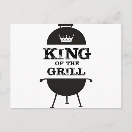キングオブザグリル、白黒クラウン ポストカード (正面)