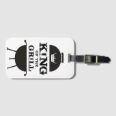 キングオブザグリル、白黒クラウン ラゲッジタグ (正面横)