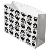 キングオブザグリル、白黒クラウン ラージペーパーバッグ (裏面アングル)