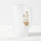 キングオブザグリル、金ゴールド フロストグラスビールジョッキ (正面右)