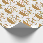 キングオブザグリル、金ゴールド ラッピングペーパー (角)