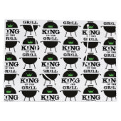 キングオブザグリル、黒い緑の王冠 ラージペーパーバッグ (裏面)