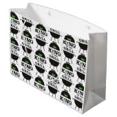 キングオブザグリル、黒い緑の王冠 ラージペーパーバッグ (裏面アングル)