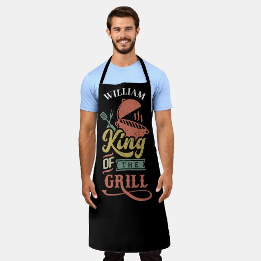 キングオブザグリル、Bbqパーティー エプロン (着用した状態)