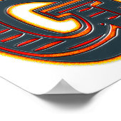 キングオブザグリルBBQことわざプリント ポスター (角)