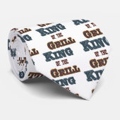 キングオブザグリルBBQ料理スローガン ネクタイ (ロール)