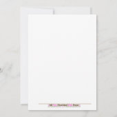 キングオブザジャングルライオンベビーシャワー5x7招待状 招待状 (裏面)