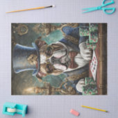 キングオブザテーブルブルドッグカード遊ティシュ紙 薄葉紙 (クラフト)