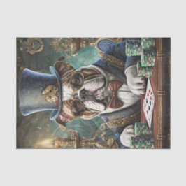 キングオブザテーブルブルドッグカード遊ティシュ紙 薄葉紙