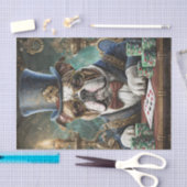 キングオブザテーブルブルドッグカード遊ティシュ紙 薄葉紙 (クラフト)