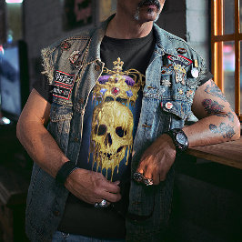 キングオブザデッド・メルティング・ゴールデンスカル Tシャツ