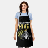 キングオブザハイブ養蜂家ハニービーキープ エプロン (着用した状態)