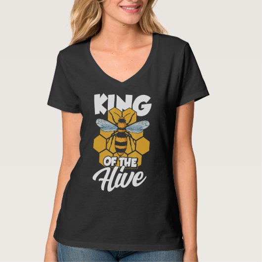 キングオブザハイブ養蜂家ビーハニー Tシャツ (正面)
