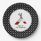 キングオブザマウンテンドッグアジリティデザイン ペーパープレート (正面)