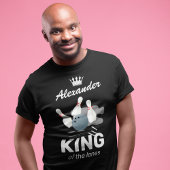 キングオブザレーンボーリングピンTシャツ Tシャツ
