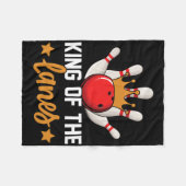 キングオブザレーンIボーリング フリースブランケット (正面(横))