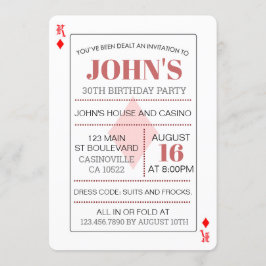 キングオブダイアモンズカジノ遊トランプのポーカーズカード 招待状