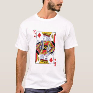 キングオブダイアモンドトランプのポーカー遊カジノカード Tシャツ