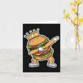キングオブバーガーダブ踊りハンバおもしろいーガー カード (黄色い花)
