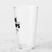 キングオブホップ – ヒンディビール引用文カスタムデザイン タンブラーグラス (左)