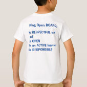 キングオープンROARS Tシャツ – 子供 (裏面)