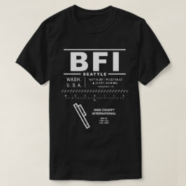キングカウンティ国際的エアポートBFI Tシャツ