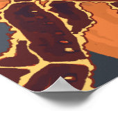 キングカニと漁師ヴィンテージ旅行ポスター ポスター (角)