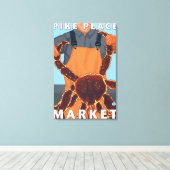 キングカニフィッシャーマンパイクプレイスマーケット,シアトル キャンバスプリント (インサイチュ (ウッドフロア))