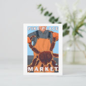 キングカニフィッシャーマンパイクプレイスマーケット,シアトル ポストカード (スタンド正面)