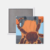 キングカニフィッシャーマンパイクプレイスマーケット,シアトル マグネット (正面/裏面)