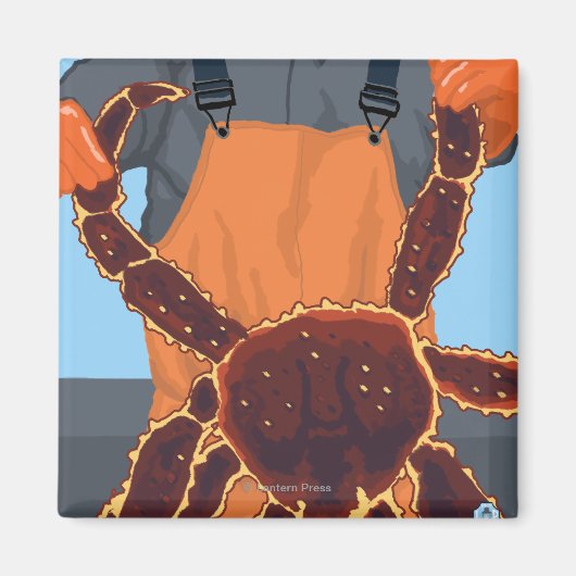 キングカニフィッシャーマンパイクプレイスマーケット,シアトル マグネット (正面)